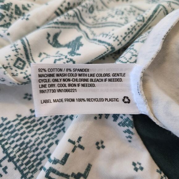 NWT Hearth & Hand Men's Good Tidings Union Suit Green Cream Size XL - Picture 11 of 11